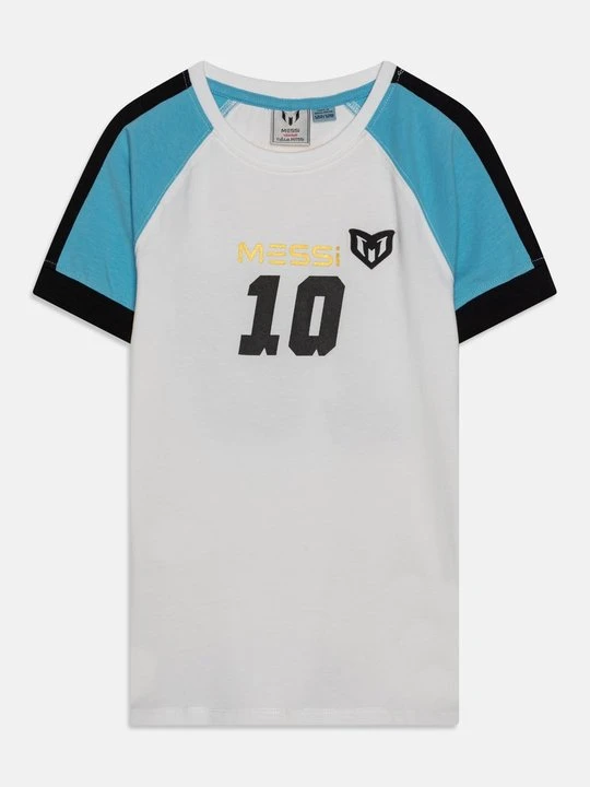 Zdjęcie produktu T-shirt z nadrukiem Messi biały