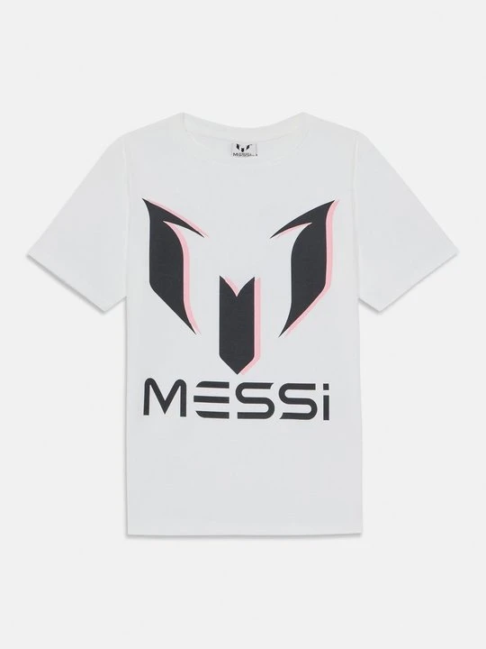 Zdjęcie produktu T-shirt z nadrukiem Messi biały