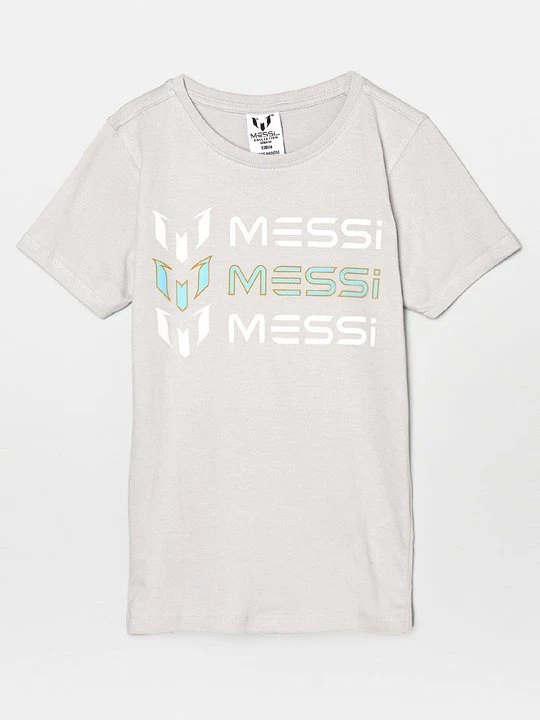 Zdjęcie produktu T-shirt z nadrukiem Messi szary