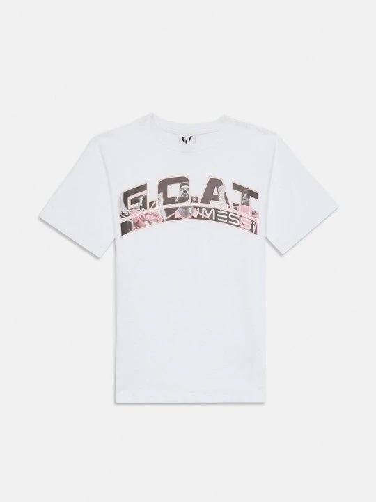 Zdjęcie produktu T-shirt z nadrukiem Messi biały