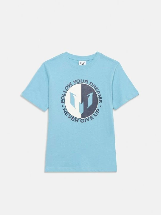 Zdjęcie produktu T-shirt z nadrukiem Messi jasnoniebieski