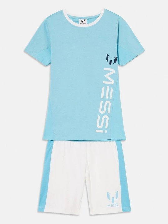 Zdjęcie produktu T-shirt z nadrukiem Messi jasnoniebieski