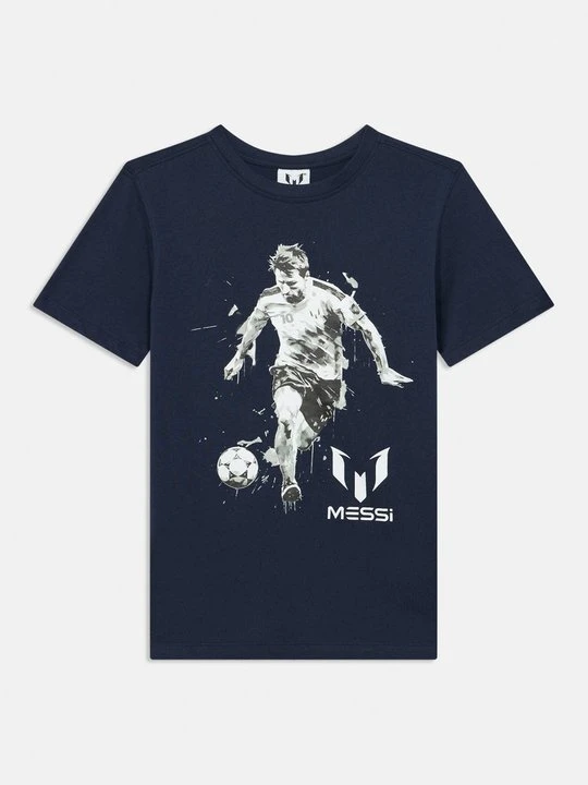 Zdjęcie produktu T-shirt z nadrukiem Messi granatowy