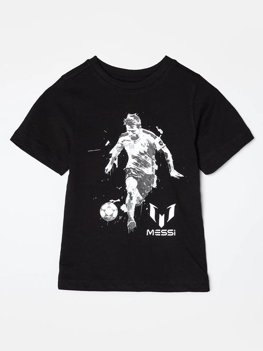 Zdjęcie produktu T-shirt z nadrukiem Messi czarny