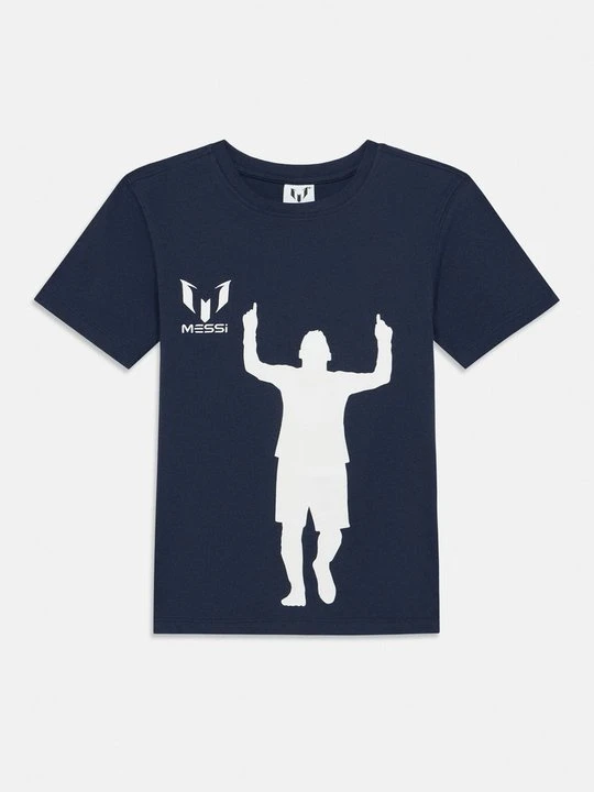 Zdjęcie produktu T-shirt z nadrukiem Messi granatowy