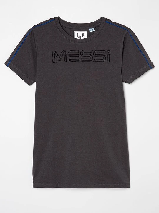 Zdjęcie produktu T-shirt z nadrukiem Messi ciemnoszary