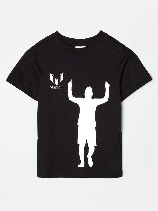 Zdjęcie produktu T-shirt z nadrukiem Messi czarny