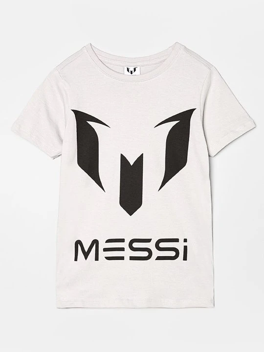 Zdjęcie produktu T-shirt z nadrukiem Messi jasnoszary