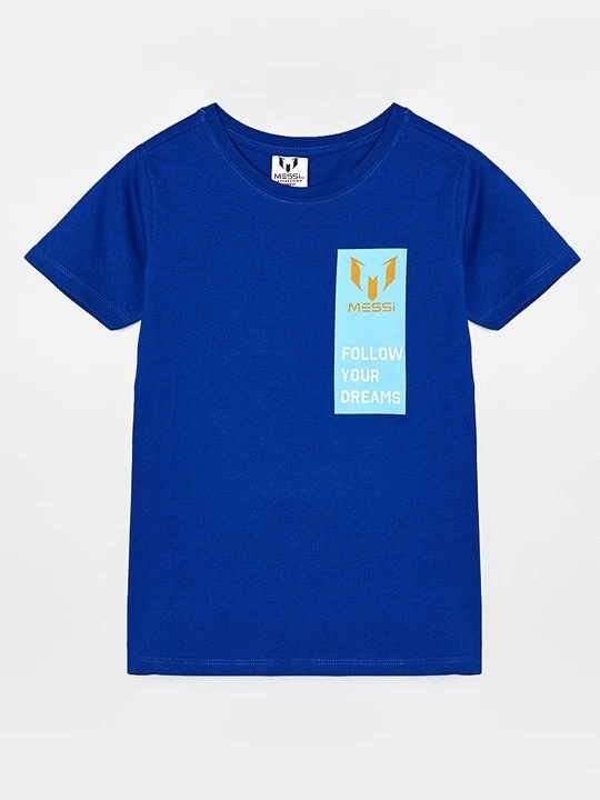 Zdjęcie produktu T-shirt z nadrukiem Messi niebieski
