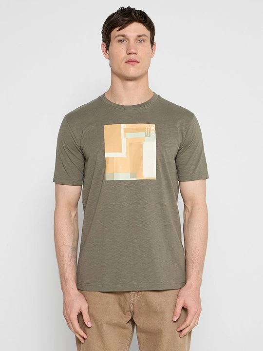 Zdjęcie produktu T-shirt z nadrukiem Mexx zielony