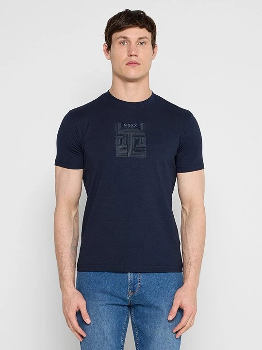 Zdjęcie produktu T-shirt z nadrukiem Mexx granatowy