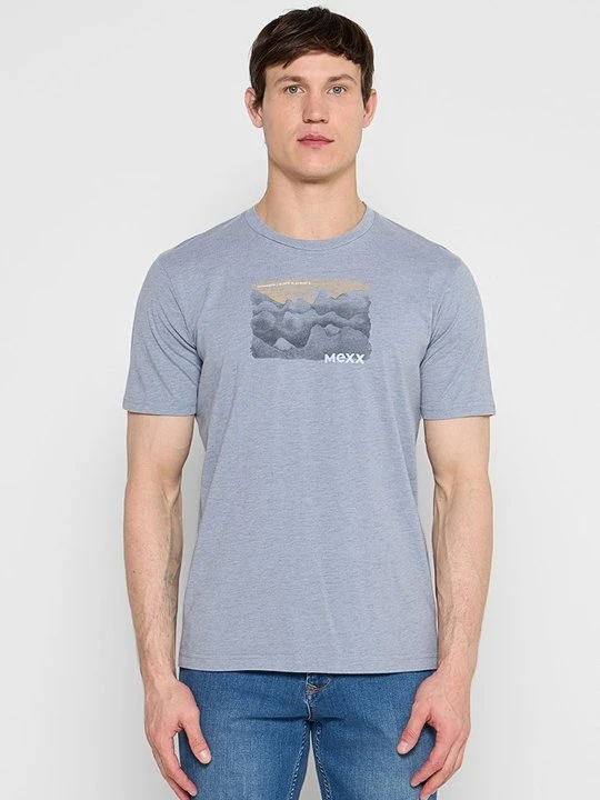Zdjęcie produktu T-shirt z nadrukiem Mexx niebieski