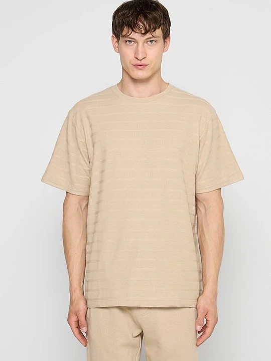 Zdjęcie produktu T-shirt z nadrukiem Mexx piaskowy