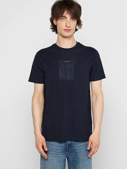 Zdjęcie produktu T-shirt z nadrukiem Mexx granatowy