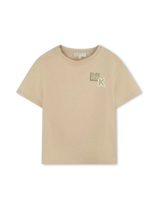 Zdjęcie produktu T-shirt z nadrukiem Michael Kors piaskowy