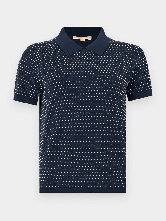 Zdjęcie produktu T-shirt z nadrukiem Michael Kors granatowy