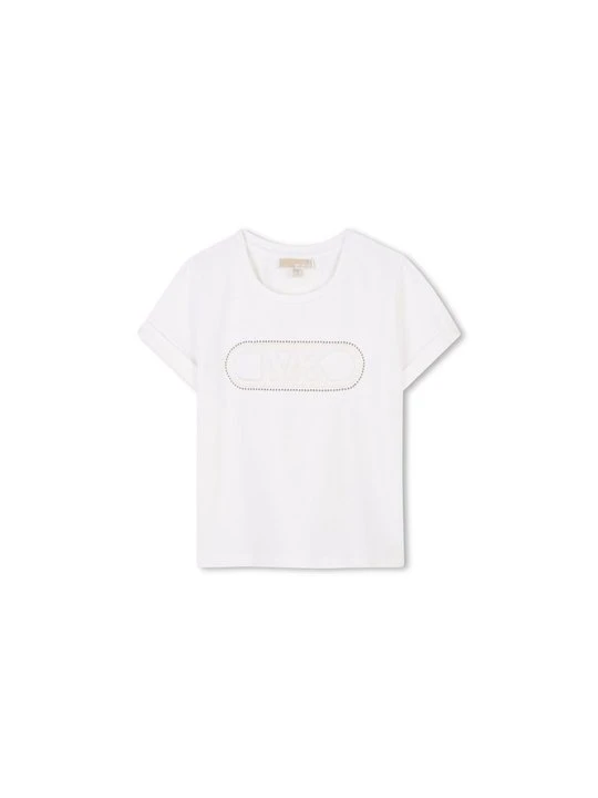 Zdjęcie produktu T-shirt z nadrukiem Michael Kors mleczny