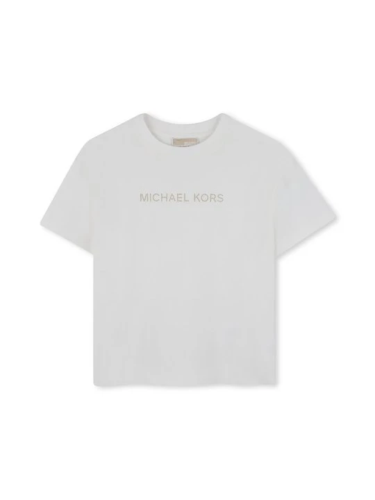 Zdjęcie produktu T-shirt z nadrukiem Michael Kors mleczny