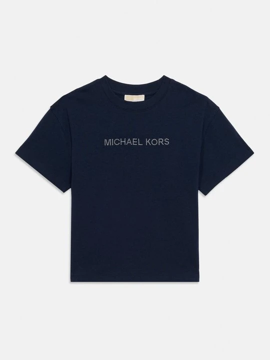Zdjęcie produktu T-shirt z nadrukiem Michael Kors granatowy