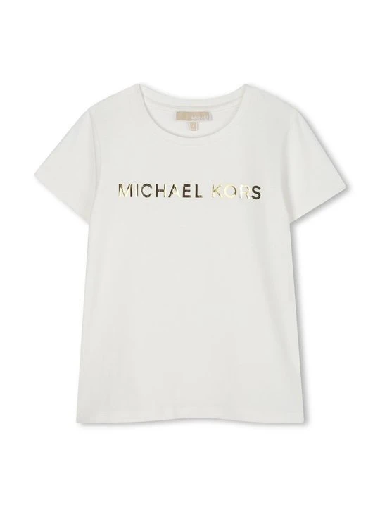 Zdjęcie produktu T-shirt z nadrukiem Michael Kors mleczny