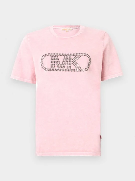Zdjęcie produktu T-shirt z nadrukiem Michael Kors jasnoróżowy