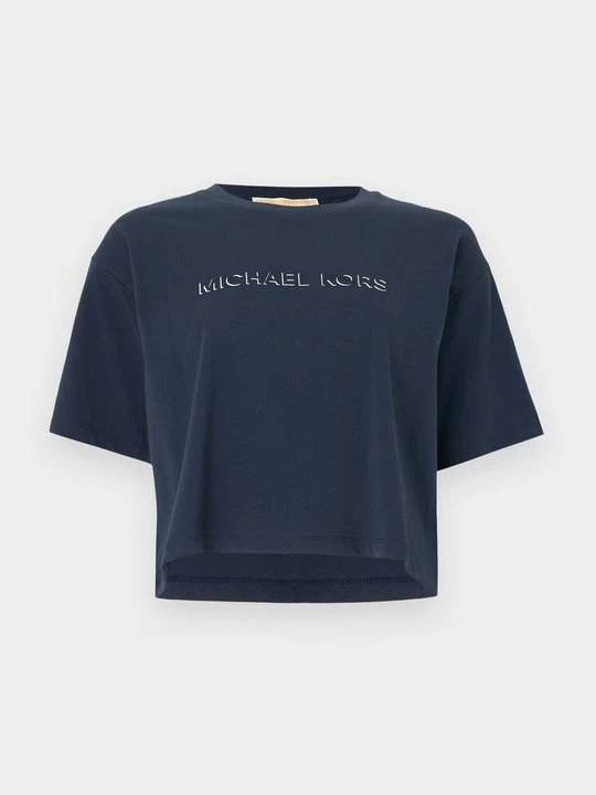 Zdjęcie produktu T-shirt z nadrukiem Michael Kors granatowy