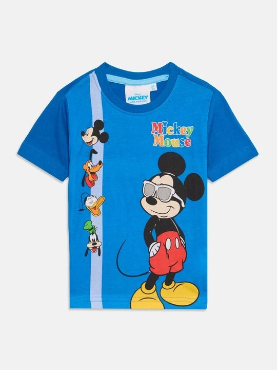 Zdjęcie produktu T-shirt z nadrukiem Mickey & Minnie niebieski