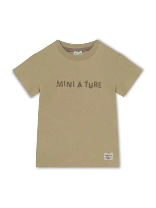 Zdjęcie produktu T-shirt z nadrukiem MINI A TURE zielony