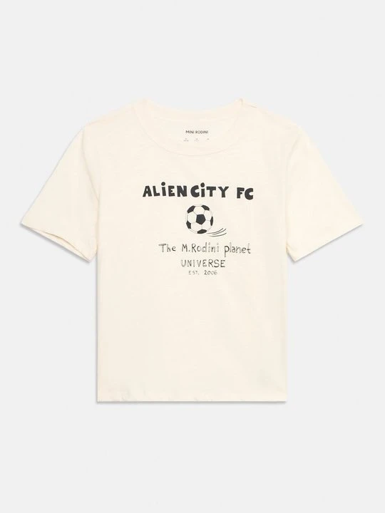 Zdjęcie produktu T-shirt z nadrukiem Mini Rodini mleczny