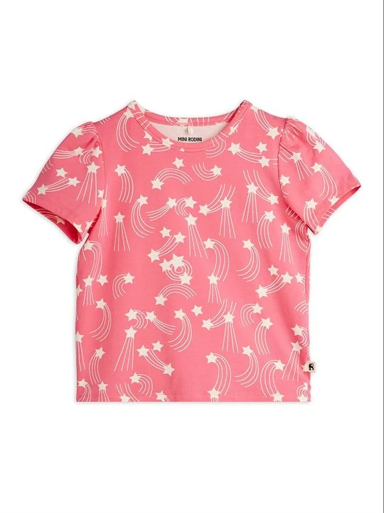 Zdjęcie produktu T-shirt z nadrukiem Mini Rodini różowy