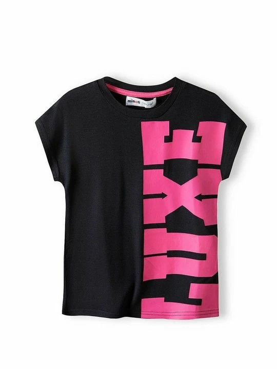 Zdjęcie produktu T-shirt z nadrukiem MINOTI czarny
