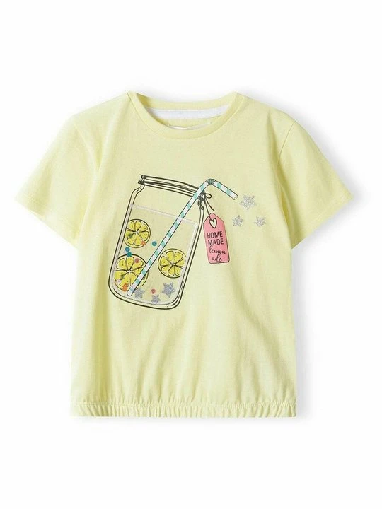Zdjęcie produktu T-shirt z nadrukiem MINOTI żółty