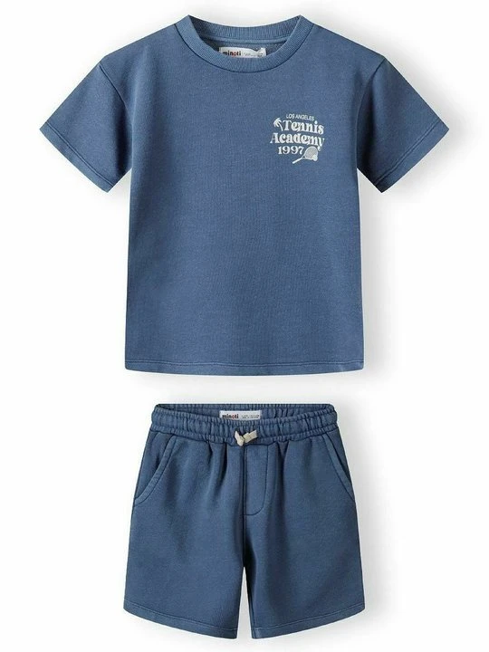 Zdjęcie produktu T-shirt z nadrukiem MINOTI niebieski