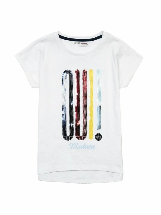 Zdjęcie produktu T-shirt z nadrukiem MINOTI biały