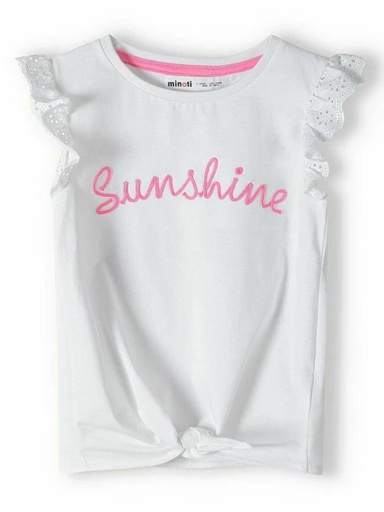 Zdjęcie produktu T-shirt z nadrukiem MINOTI biały