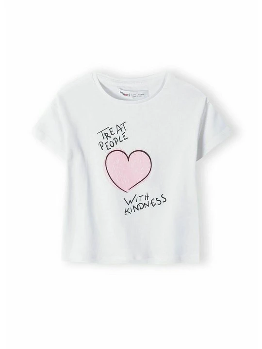 Zdjęcie produktu T-shirt z nadrukiem MINOTI biały