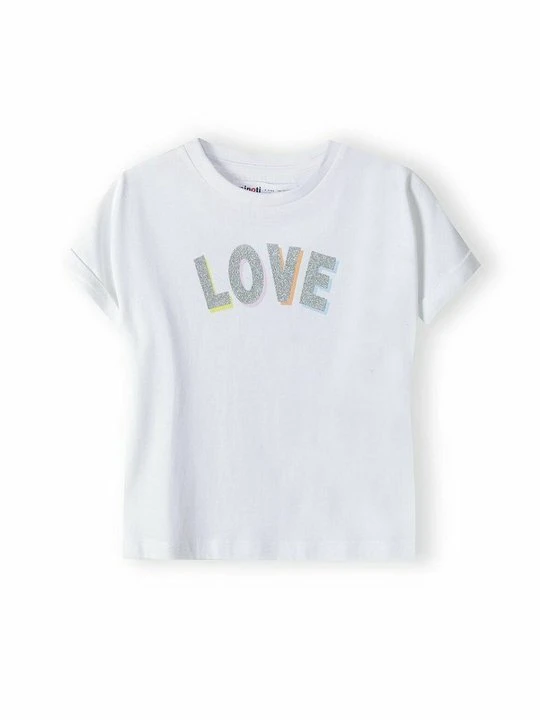Zdjęcie produktu T-shirt z nadrukiem MINOTI biały