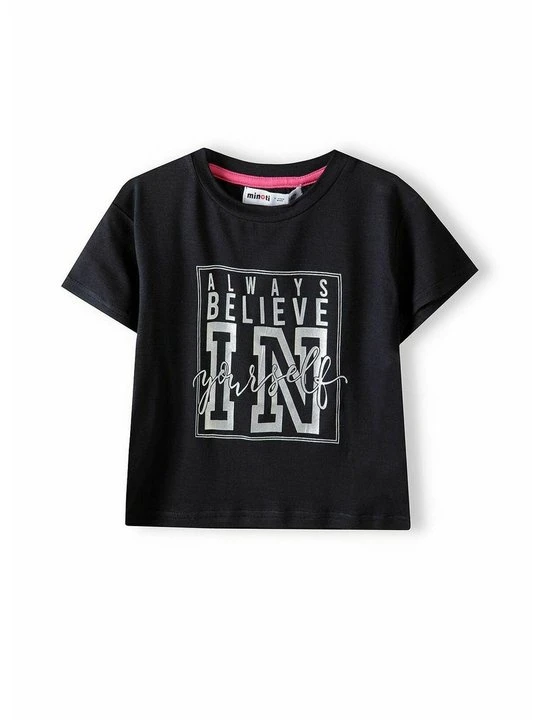 Zdjęcie produktu T-shirt z nadrukiem MINOTI czarny