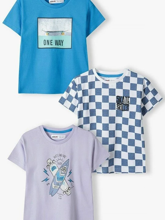 Zdjęcie produktu T-shirt z nadrukiem MINOTI niebieski