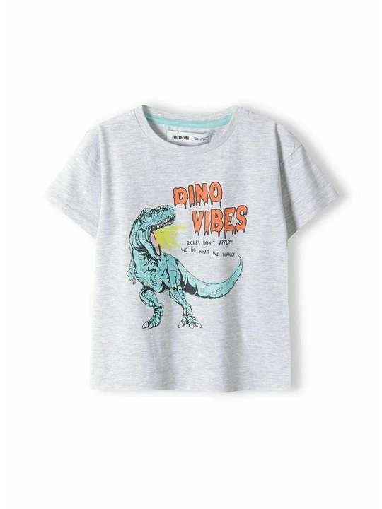 Zdjęcie produktu T-shirt z nadrukiem MINOTI szary melanż