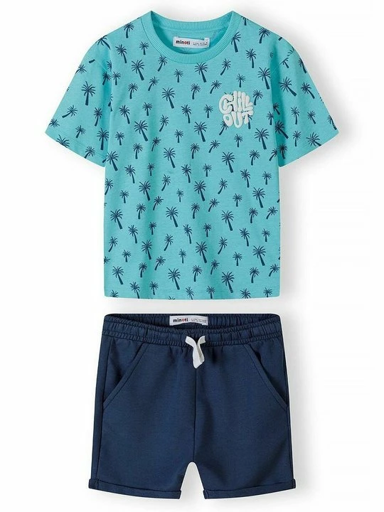 Zdjęcie produktu T-shirt z nadrukiem MINOTI turkusowy