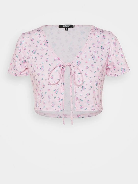 Zdjęcie produktu T-shirt z nadrukiem Missguided różowy