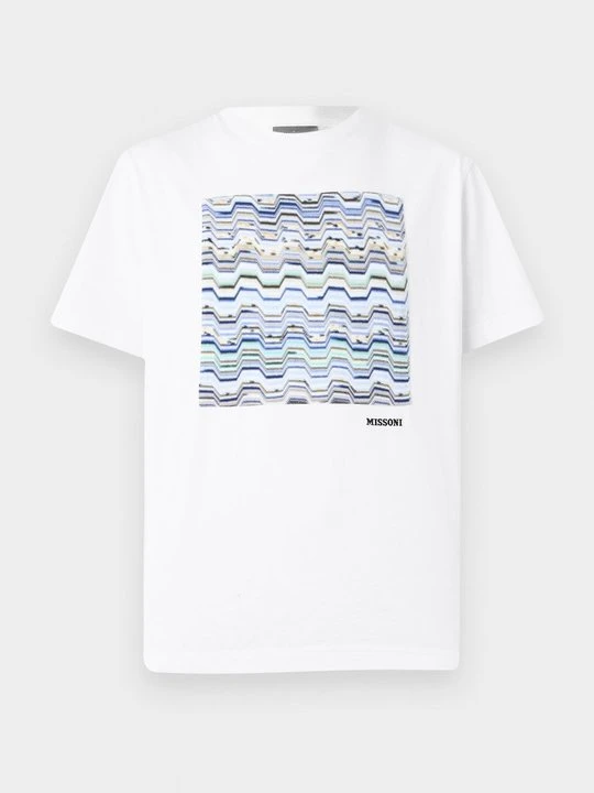 Zdjęcie produktu T-shirt z nadrukiem Missoni biały