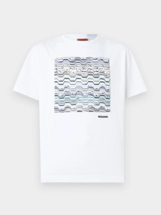 Zdjęcie produktu T-shirt z nadrukiem Missoni biały