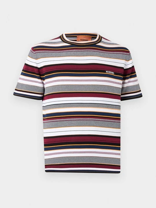 Zdjęcie produktu T-shirt z nadrukiem Missoni bordowy