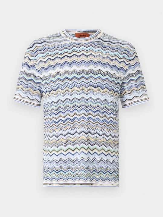 Zdjęcie produktu T-shirt z nadrukiem Missoni niebieski