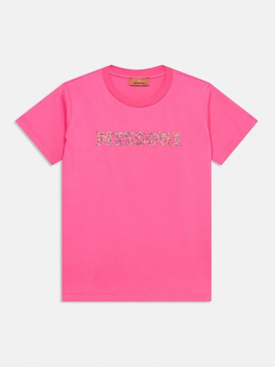 Zdjęcie produktu T-shirt z nadrukiem Missoni różowy