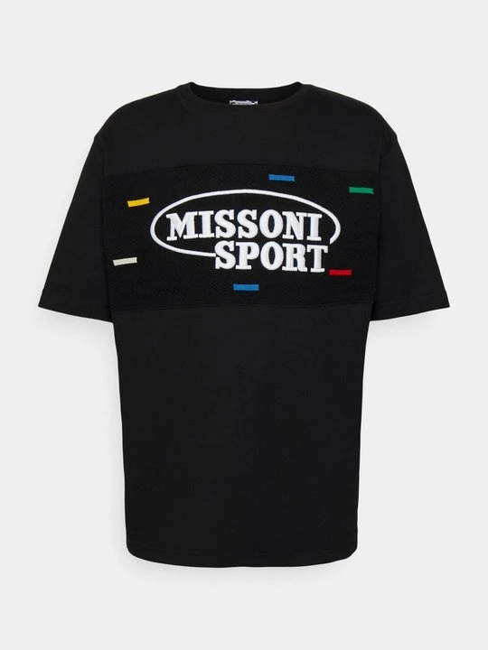 Zdjęcie produktu T-shirt z nadrukiem Missoni czarny