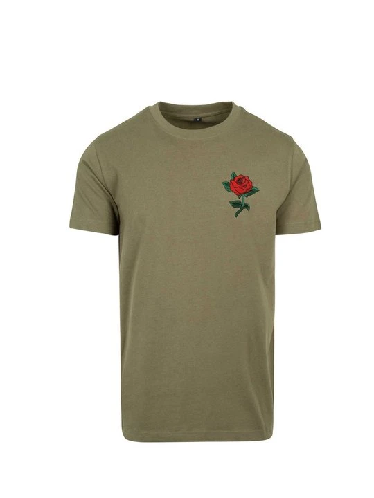 Zdjęcie produktu T-shirt z nadrukiem Mister Tee oliwkowy
