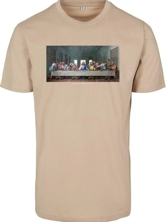 Zdjęcie produktu T-shirt z nadrukiem Mister Tee piaskowy